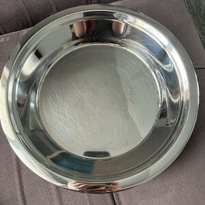 Shiny Silver Serving Bowl